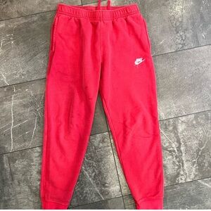 Nike Kids Bright Red Sweatpants size medium